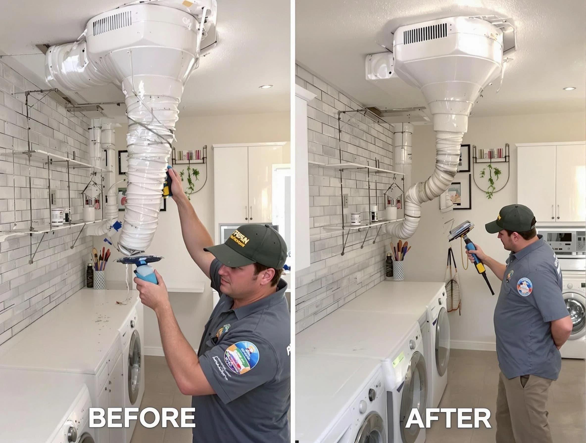 Professional dryer exhaust vent cleaning by Natick Dryer Vent Cleaning in Natick