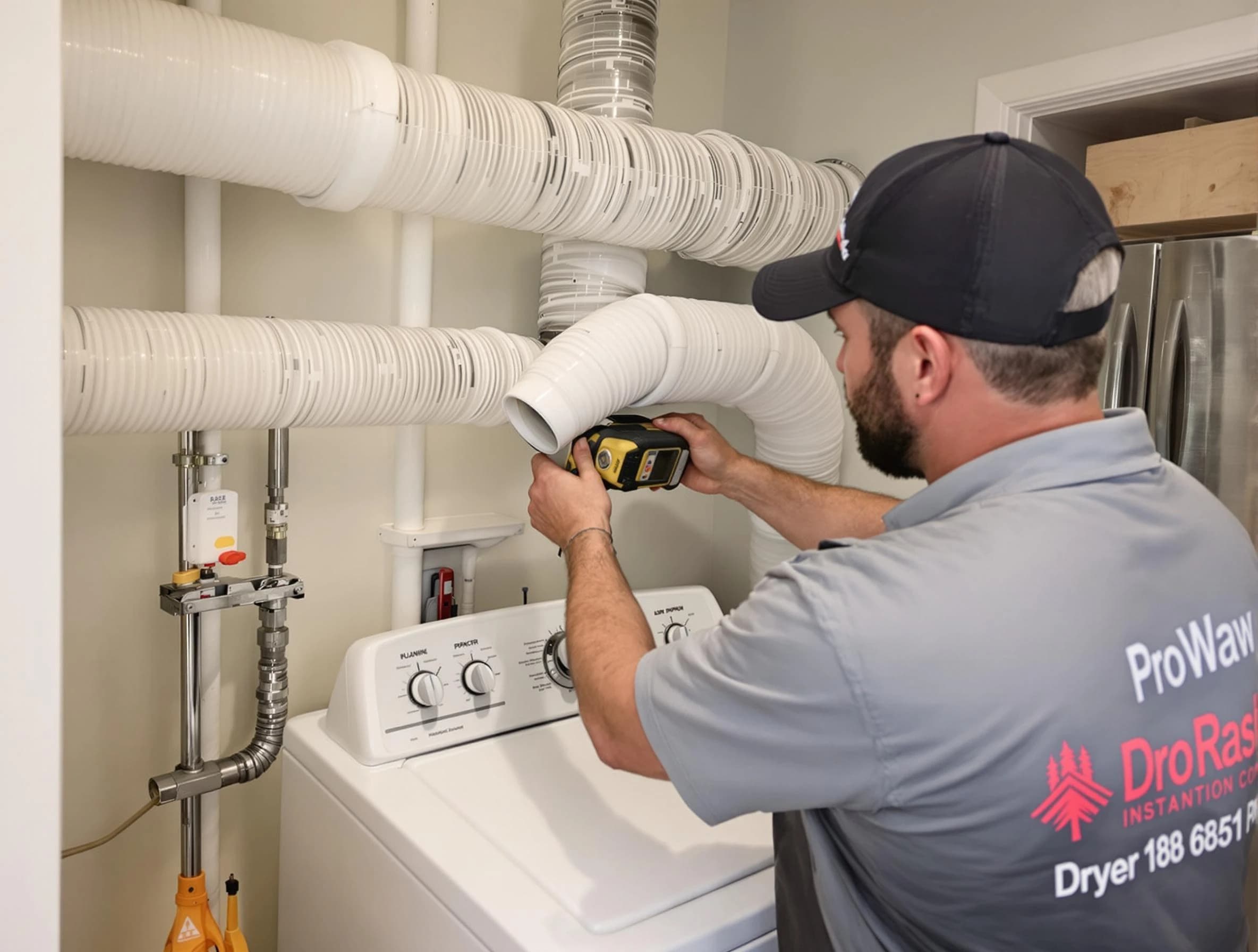 Professional dryer vent hose installation by Natick Dryer Vent Cleaning in Natick